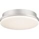 Kute LED Brushed Nickel Fan Light